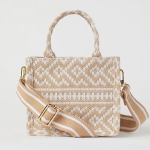 H&M jacquard mini handbag